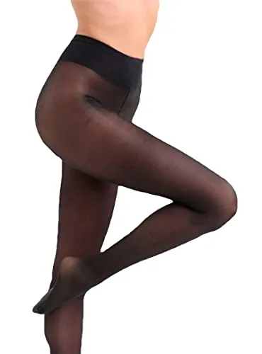 Dim Strumpfhosen Beauty Resist Opaque Strapazierfähig Damen x1, Black, S