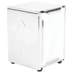 Edelstahl Serviettenspender Papiertuchhalter - Serviettenhalter für bis zu 50 einlagige Servietten, beidseitig entnehmbar und im klassischen Chromdesign, ideal für Gastronomie und den Heimgebrauch.