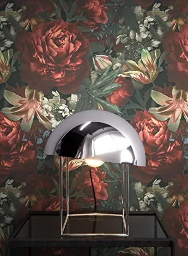 Produktbild NEWROOM Tapete Rot Vliestapete Blumen