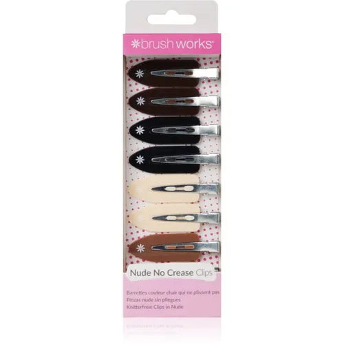 Brushworks No Crease Clips Haarspangen Nude