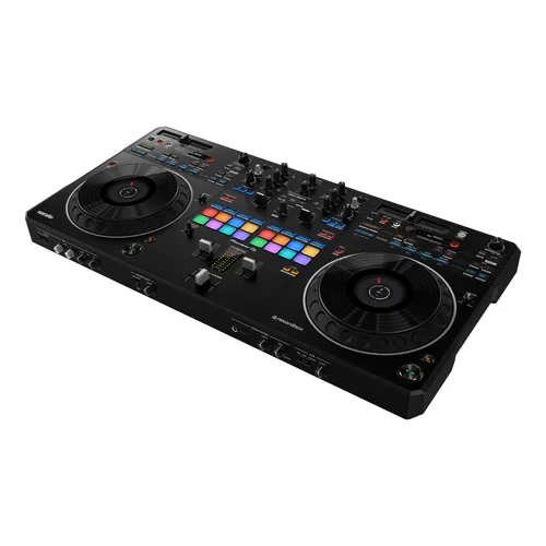 Pioneer DJ DDJ-REV5 DJ Controller - 2-Kanal DJ Controller für Serato DJ Pro und rekordbox, bietet ein authentisches Scratcherlebnis und innovative Funktionen für kreative Mixe.