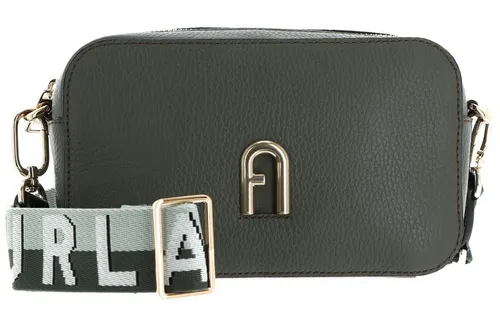Furla Umhängetasche Primula in Grün - Elegante Umhängetasche aus hochwertigem Leder und Polyester, mit abnehmbarem, verstellbarem Schulterriemen für individuellen Tragekomfort. Ideal für stilvolle Auftritte.