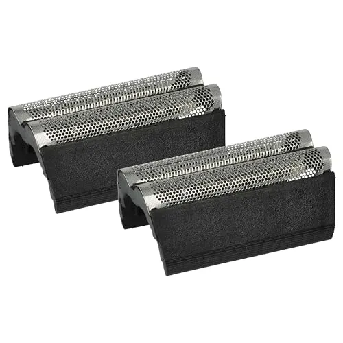 vhbw 2X Doppelscherfolie kompatibel mit Braun 5472, 5473, 5501, 5471, 5434, 5437, 5405 Elektrorasierer + Rahmen, Silber/dunkelgrau