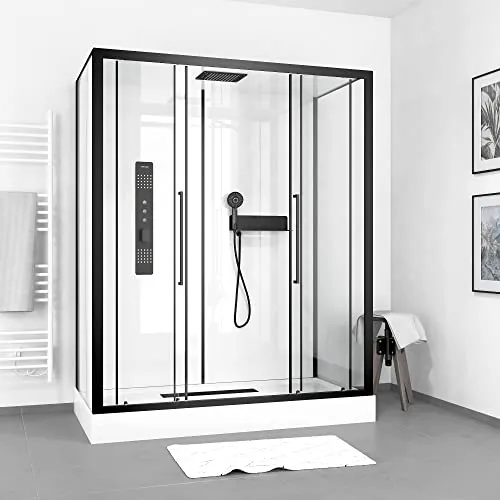 MARWELL Duschkabine White Urban XXL 85 x 160 cm