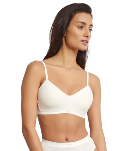 sloggi Damen Ever Ease P Schalen-BH, Silk White, XL