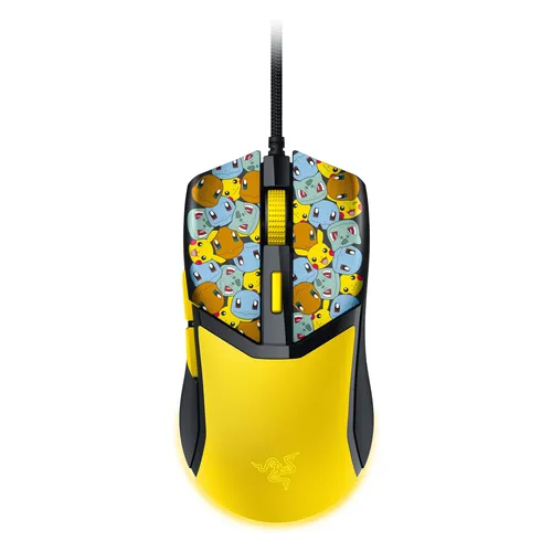 Razer Cobra Pokémon Edition - Leichte Gaming-Maus mit 8500 DPI - Gaming-Maus mit 58g und optischen Mausschaltern der 3. Generation für blitzschnelle Reaktionen und Chroma-Beleuchtung für individuelle Anpassung.