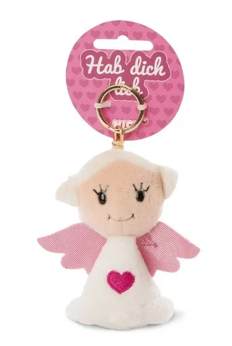 Schlüsselanhänger Schutzengel weiß