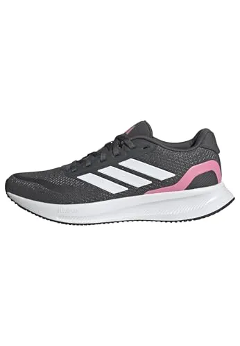 adidas Damen Runfalcon 5 Running Shoes, Grey six/FTWR White/Bliss pink, 36 2/3 EU