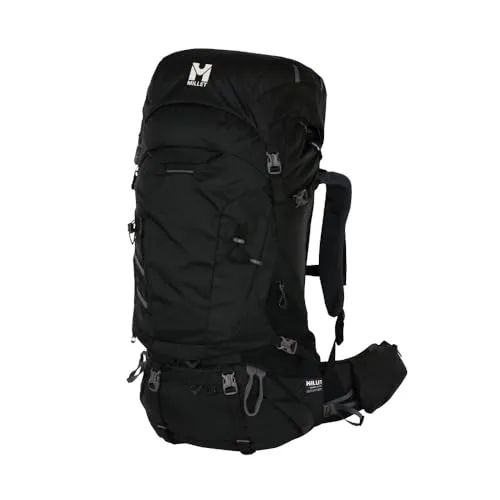 Millet Hanang 65 + 10 L Rucksack - Schwarz - TU - Rucksack für Damen, ideal für lange Wanderungen und Trekkingtouren mit zusätzlichem Stauraum für mehr Komfort.