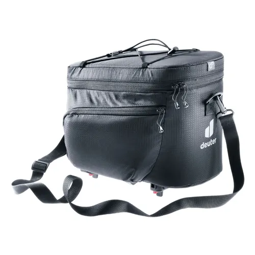 deuter Rack Bag 10 KF - Fahrrad Gepäckträgertasche mit KLICKfix-System - Geräumige Fahrradtasche für Wechselkleidung und Tools, sicher fixierbar mit KLICKfix-System, inklusive abnehmbarer Regenhülle und elastischem Kompressionszug.