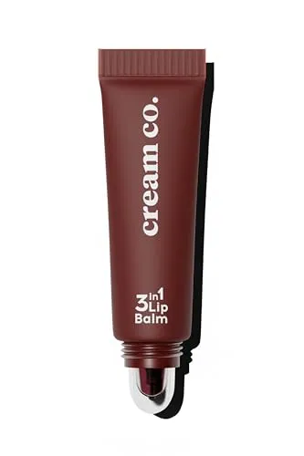 cream co. 3in1 Lip Balm – Pflegender Lippenbalsam mit Gloss-Effekt und Tint, Lippenpflege & Lippenpflegestift in Einem | Schwarze Kirsche - Kirsche