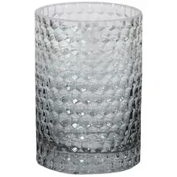 Kleine Wolke Zahnputzbecher Melua Glas Grau Anthrazit