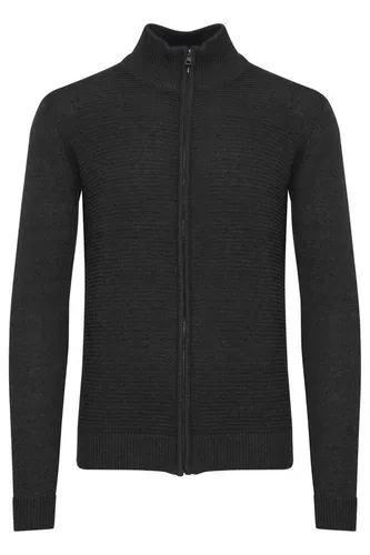 Indicode IDRickert Herren Strickjacke Cardigan Grobstrick - Strickjacke für Herren aus nachhaltiger Baumwollmischung, mit stylischem Stehkragen und Reißverschluss – ideal für Freizeit und Büro!