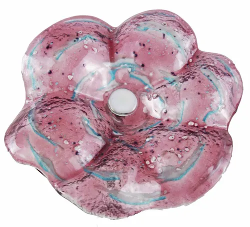 Cwwn Gartenstecker Glasblume in pink von Cwwn