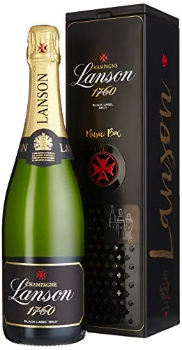 Lanson Black Label in Geschenkdose portable musicbox Champagner (1 x 0.75 l)