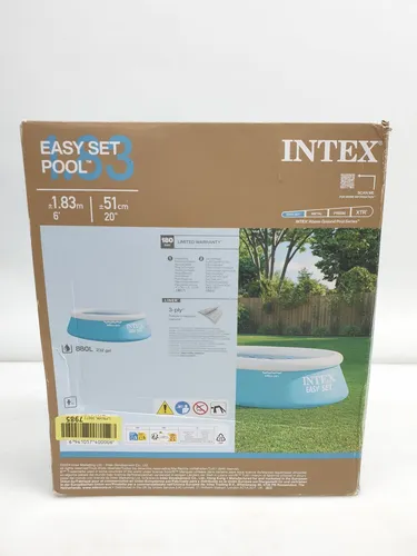 Intex Easy Set Pool 1,83m x 51cm - 808 L - Swimmingpool für Kinder, schnell und einfach in 10 Minuten aufbaubar, ideal für den Spaß im Garten und perfekt für die ersten Pool-Erlebnisse.