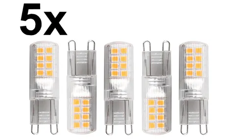 Blulaxa LED-Lampe G9, 2,6W – Warmweiß, 5 Stück