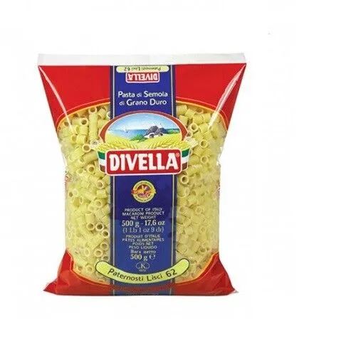 Pasta Divella 100% Italienisch N° 62 Paternosti Lisci 500 g