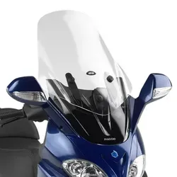 GIVI Fahrrad-Windschild für Piaggio - Fahrrad-Windschutz mit 16 cm höherem Design für optimalen Wind- und Wetterschutz, einfach zu montieren und kompatibel mit mehreren Piaggio-Modellen.