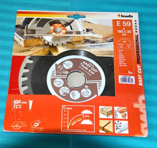 Kwb Easy Cut HM 180x30 mit 30 Zähnen E59 Schneidet sogar Nägel 11/23
