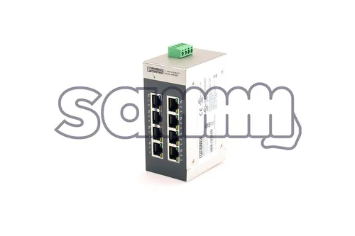 Phoenix Contact FL SWITCH SFNB 8TX - 8-Port Ethernet Switch - Netzwerk-Switch mit 8 LAN-Anschlüssen für schnelle Datenübertragung bis 100 Mbps, ideal für kleine Netzwerke und Büros.
