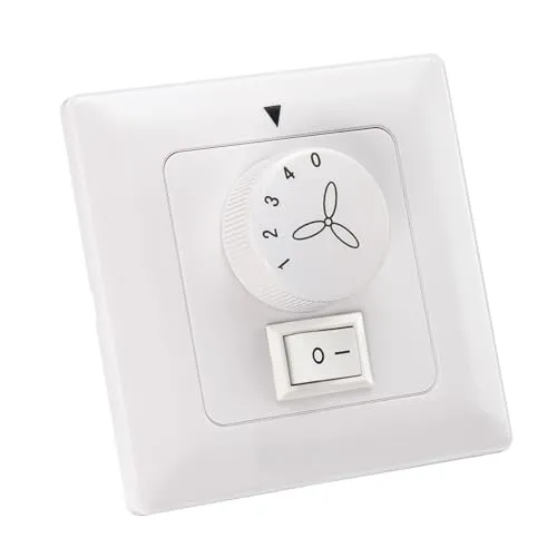 Westinghouse Lighting 78801 Wandschalter für Deckenventilatoren mit Beleuchtung, Weiß