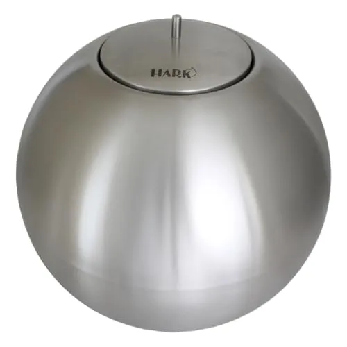 HARK Feuerkugel Edelstahl - Gel- & Ethanol-Kamine, elegante und witterungsbeständige Feuerkugel aus Edelstahl für ein einladendes Ambiente ohne Asche oder Ruß.
