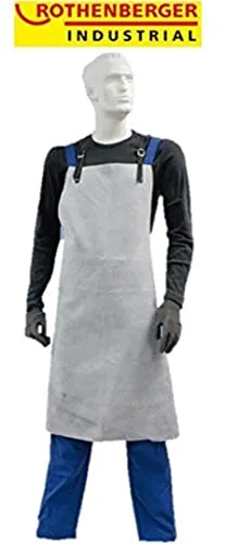 Rothenberger Schweißschürze aus Rinder-Spaltleder 80x110cm in weiß von Rothenberger