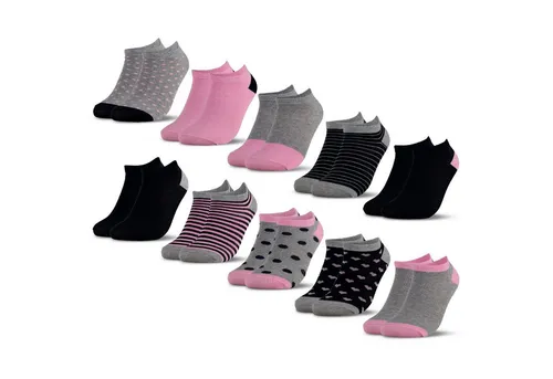 OCCULTO Sneakersocken Occulto Kinder Sneaker Socken 10er Pack (Modell: Mikl) (10-Paar)