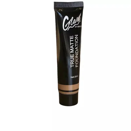 Fluid Makeup Basis Glam Of Sweden True Matte Nº 02 - 30 ml - Make-up für einen matten Teint, bietet langanhaltende Deckkraft und ein natürliches Finish, ideal für jeden Hauttyp.