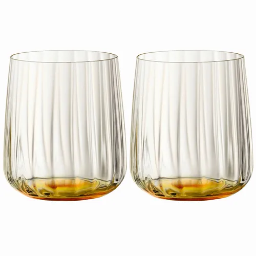 Spiegelau 2-tlg. Becher-Set Trinkgläser Kristallglas 340 ml Lifestyle 4453565