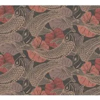 Metropolitan Stories II Vliestapete Koi Karpfen bronze rot FSC®