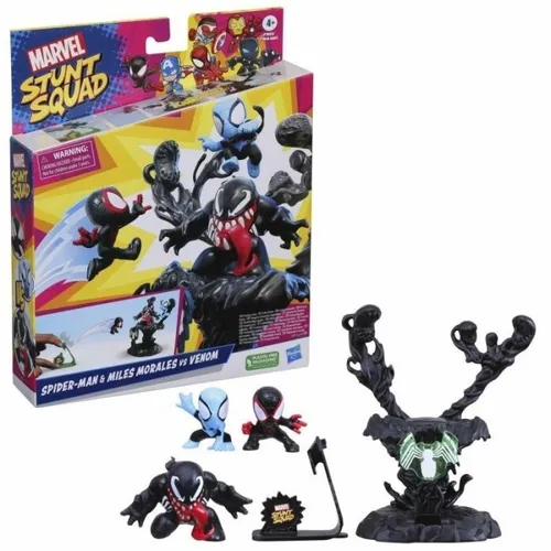 SPI STUNT SQUAD Fig.+Accessoires - Marvel Spider-Man und Venom Figuren Set, für actiongeladenen Spielspaß ab 4 Jahren