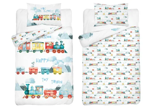 Bettwäsche 100x135 für Babybettchen Baumwolle Kinderzimmerausstattung