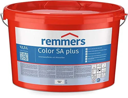 Remmers Color SA Plus Weiss 12,5 Liter - Lacke mit Schimmel-Protect-Technologie, ideal für langanhaltenden Schutz und ein ansprechendes Finish in Innenräumen.