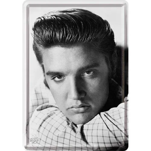Nostalgic-Art - Retro Mini-Blechschild Metallschild Postkarte - Elvis Presley