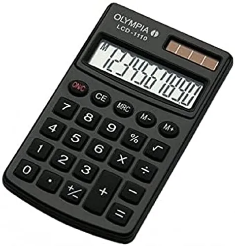 Olympia 941901001 Taschenrechner LCD - 1110, schwarz