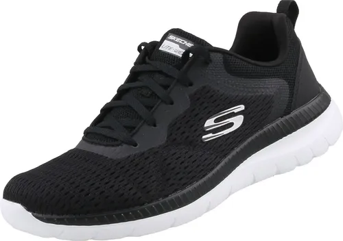 Skechers Bountiful Damen Trainingsschuh - Schwarz, Größe 40 - Sneaker für Damen mit atmungsaktivem Strickmesh-Obermaterial und Air Cooled Memory Foam Einlegesohle für maximalen Komfort und Flexibilität.