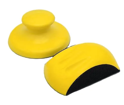 HERO Schleifklotz 2 Stück Schleifblock 150mm Klett Handschleifer Handschleifblock 5 zoll Schleifklotz für DIY Holzarbeit Basteln und Möbelrestaurierung für Polish Schleifscheiben Schleifpapierblock