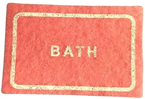 Melody Jane Puppenhaus, rosa Badematte, Miniaturteppiche, Badezimmerzubehör, Maßstab 1:12