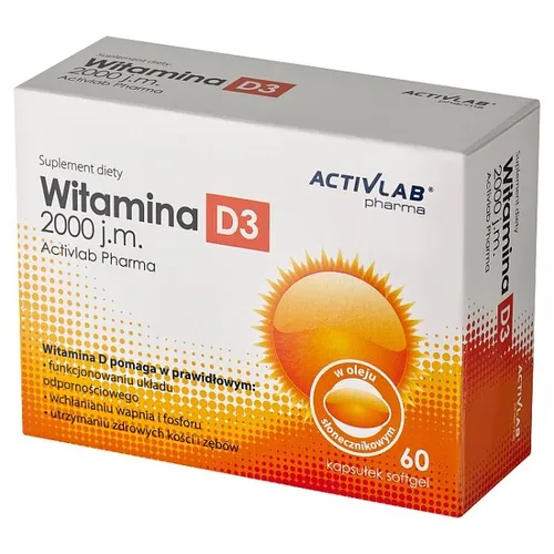 Vitamina D3 2000 UI 60 Capsule