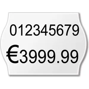 METO Preisetiketten 30007368, weiß, 32 x 19 mm, ablösbar, 5 x 1000 Stück