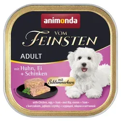 Animonda Vom Feinsten Hundefutter mit Huhn, Ei + Schinken 22x150 g