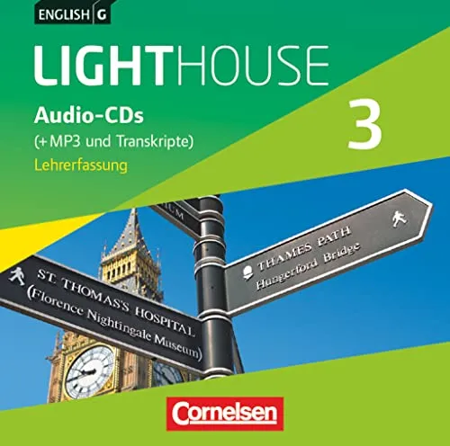 English G Lighthouse - Allgemeine Ausgabe - Band 3: 7. Schuljahr - Audio-CDs & MP3 - Hörbücher für das 7. Schuljahr, inklusive Vollfassung auf Audio-CDs und MP3-Formaten für flexibles Lernen.
