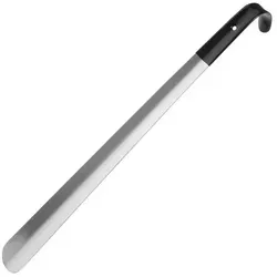 Edelstahl Schuhlöffel mit langem Griff 42 cm in silber von LuxusKollektion