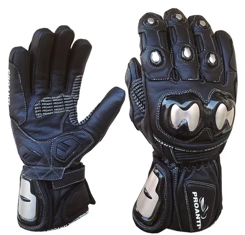 PROANTI Motorradhandschuhe - Regen Winter Race Leder Handschuhe in Größe XL - Fahrradbekleidung für alle Wetterbedingungen, mit hochwertigem Leder für optimalen Schutz und Komfort beim Fahren.