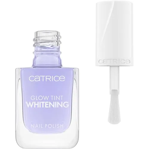 Catrice Glow Tint Whitening Nail Polish, Nr. 020, Violett, aufhellend, Einfach zu entfernen, vegan, ohne Mikroplastikpartikel, ohne Konservierungsstoffe, ohne Parfüm, 1er Pack (10.5ml)