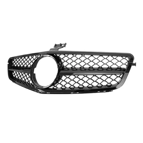 Grill Sport Kühlergrill für Mercedes W204 C204 Coupe - Glanz Schwarz - Front- & Kühlergrille, Hochwertiger Kühlergrill in Glanz Schwarz für ein sportliches Design und verbesserte Kühlung.