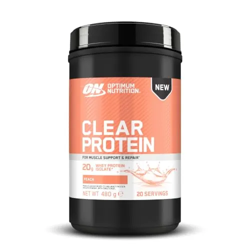 Optimum Nutrition Clear Whey Isolate Pfirsich, 20g Protein pro Portion