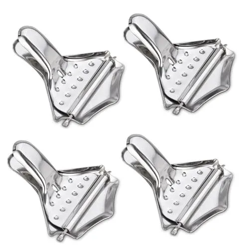 Zitronenschnitzelpresse Set, 4 Teile aus Edelstahl